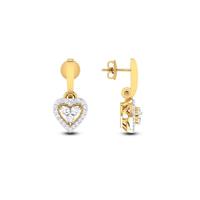 Cupid Heart Diamond Earrings