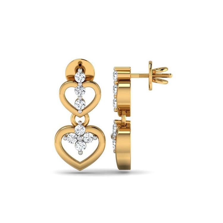 Special Hearts Diamond Earrings