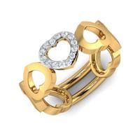 Crowning Heart Diamond Ring