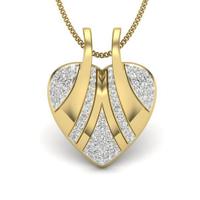 Creative Heart Diamond Pendant