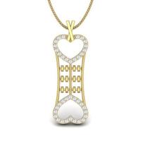 Mirror Heart Diamond Pendant