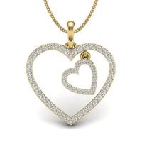 Riya Heart Diamond Pendant