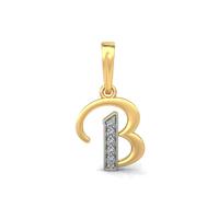 B Diamond Pendant