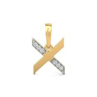 X Diamond Pendant