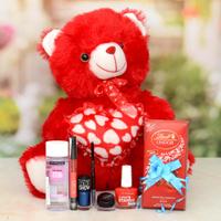 Love Teddy With Lindt & Cosmetics