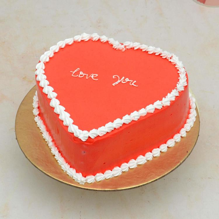 Love You Cake Heart