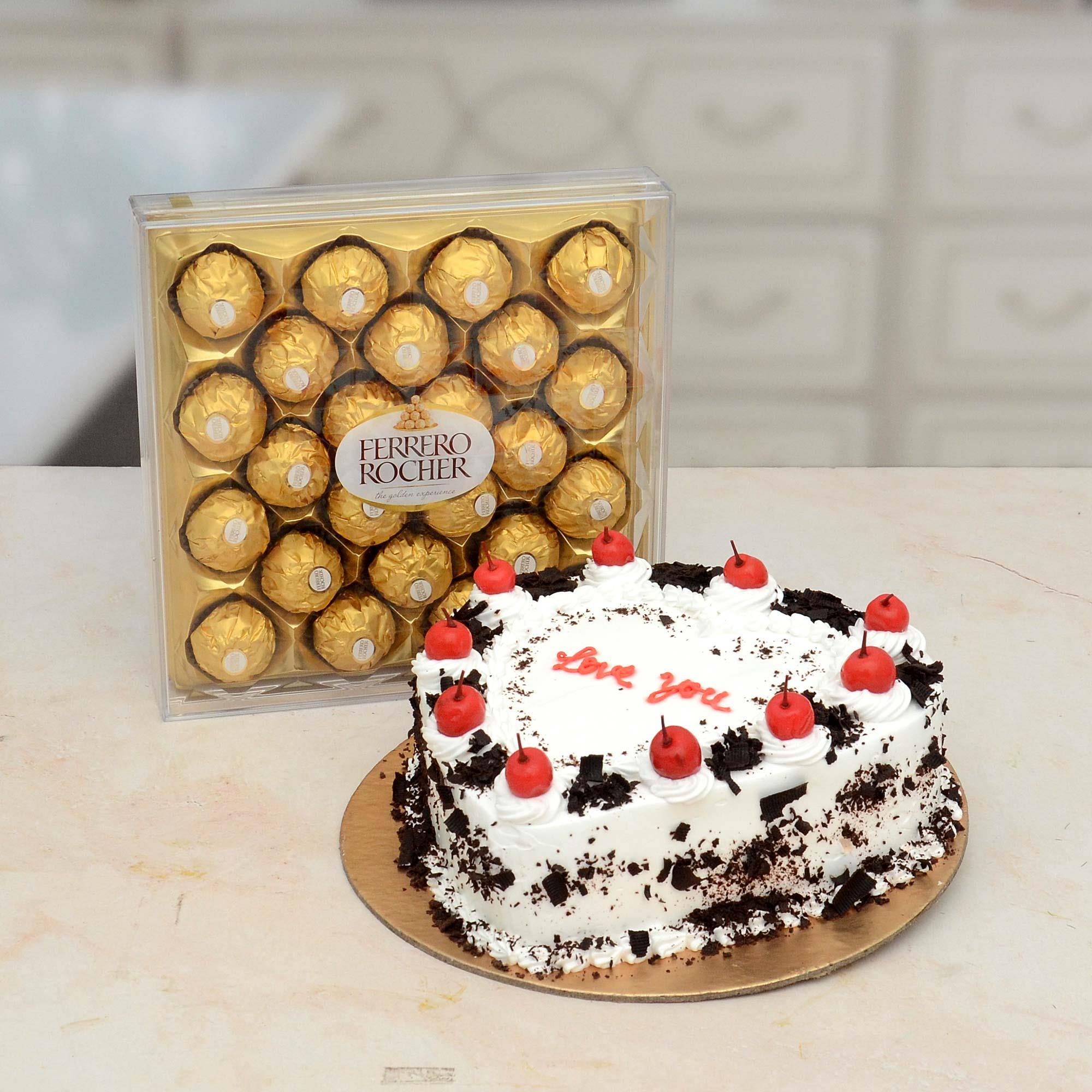 Love You Cake & Rocher Cakes to Bangalore