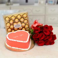 Roses With Cake & Chocolate