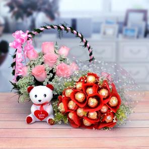 Chocolate, Teddy & Roses Chocolate, Teddy & Roses