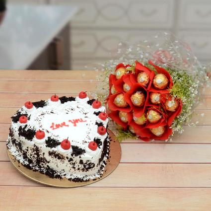 Chocolate Bouquet & Cake