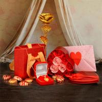 Love Letter & Chocolates With Pendant & Roses
