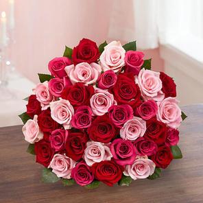 Pink & Red Roses Bouquet Pink & Red Roses Bouquet