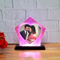 Pink Heart LED Photo Frame