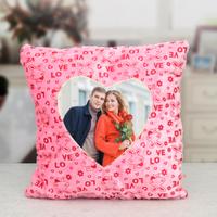 Love Printed Square Custom Pillow