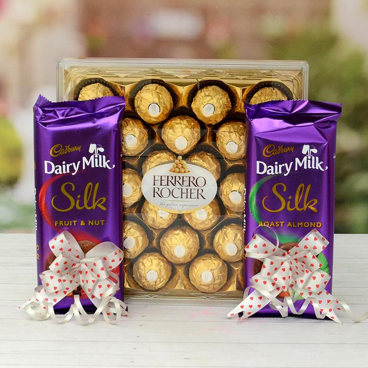 Ferrero Rocher & Silk Hamper