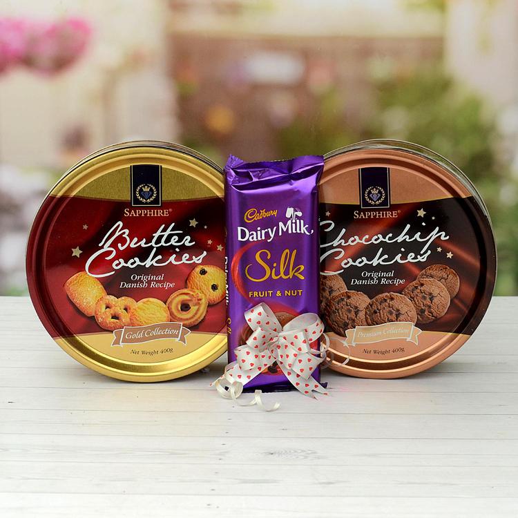 Cookies & Dairy Milk Silk Combo