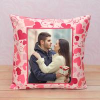 Floating Hearts Personalized Pillow