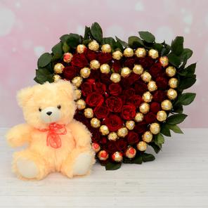 Teddy, Rose & Ferrero Combo