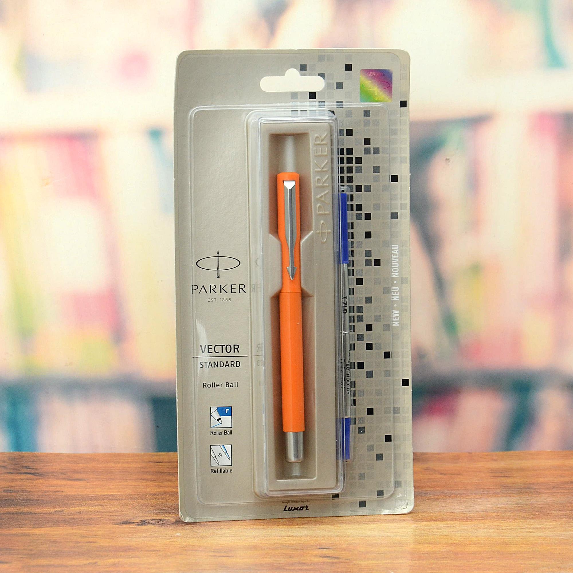 Orange Parker Vector Standard Roller, Pens & Stationery