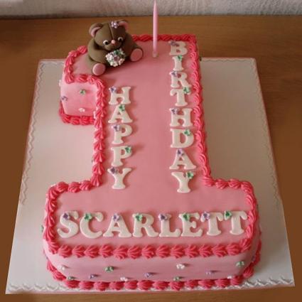 1st Birthday Strawberry Cake - 3 Kg.