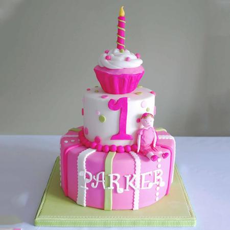 3 Tier 1st Bday Cake -3 Kg