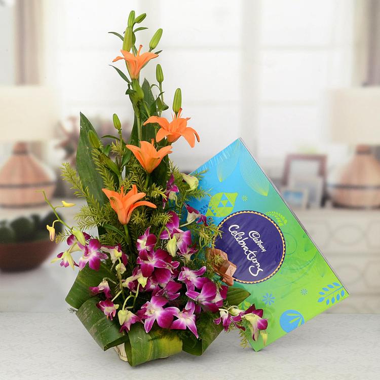 Orchids, Lilies & Cadbury