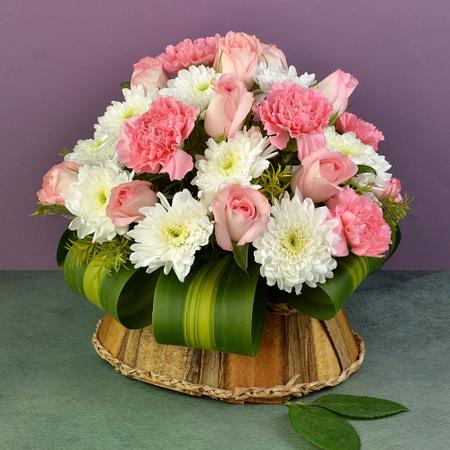 Pink Flowers Arrangement