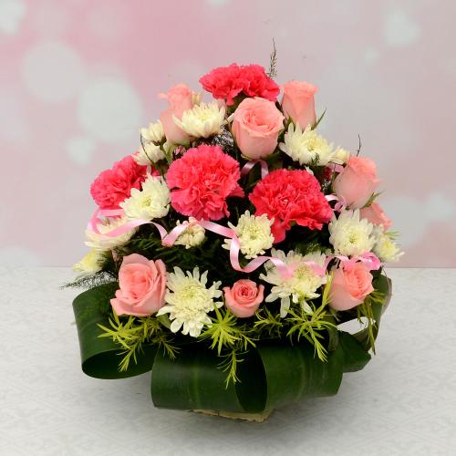 Pink Flowers Arrangement