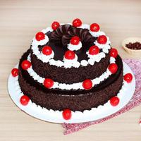 2 Tier Cake with Cherries