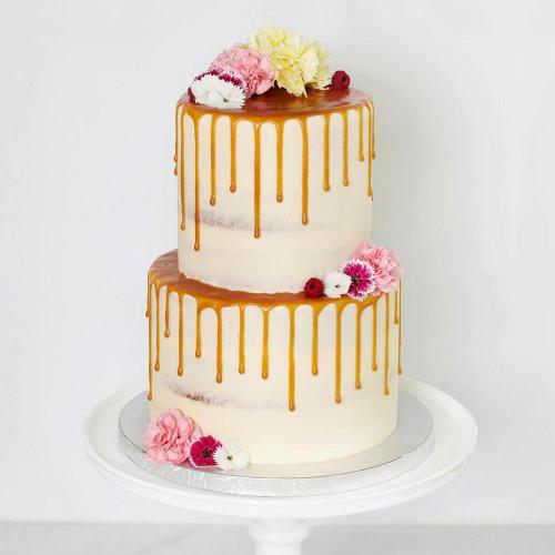 2 Tier Butter Scotch Cake - 5 Kg.