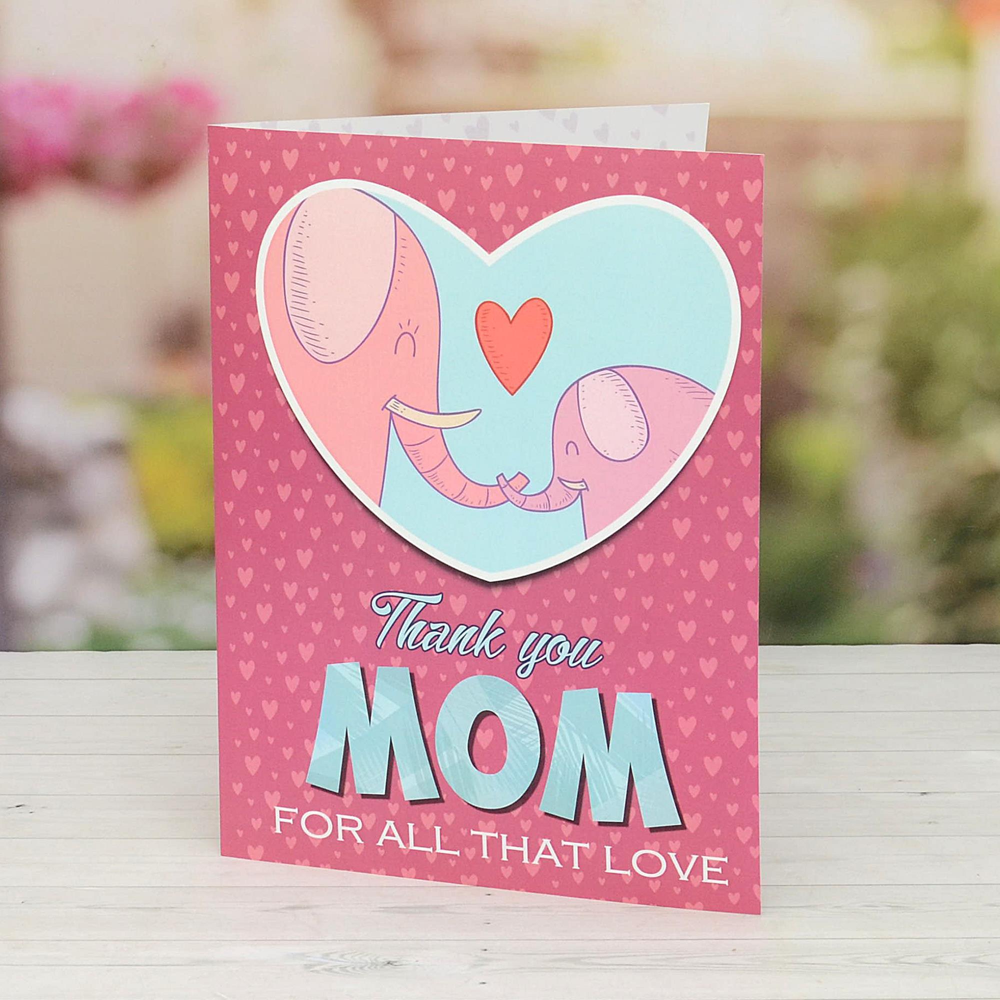 Thank You Mom Card Personalised Cards