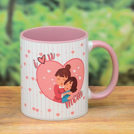 Love You Mom Mug - Pink