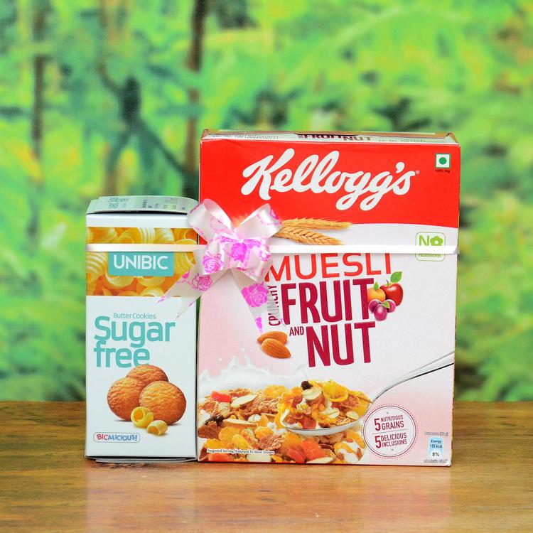 Kelloggs Muesli & UNIBIC Sugar Free Butter Cookies