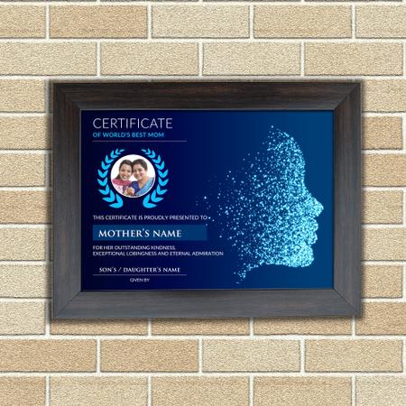 World Best Mom Certificate