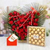 Heart Roses & Ferrero