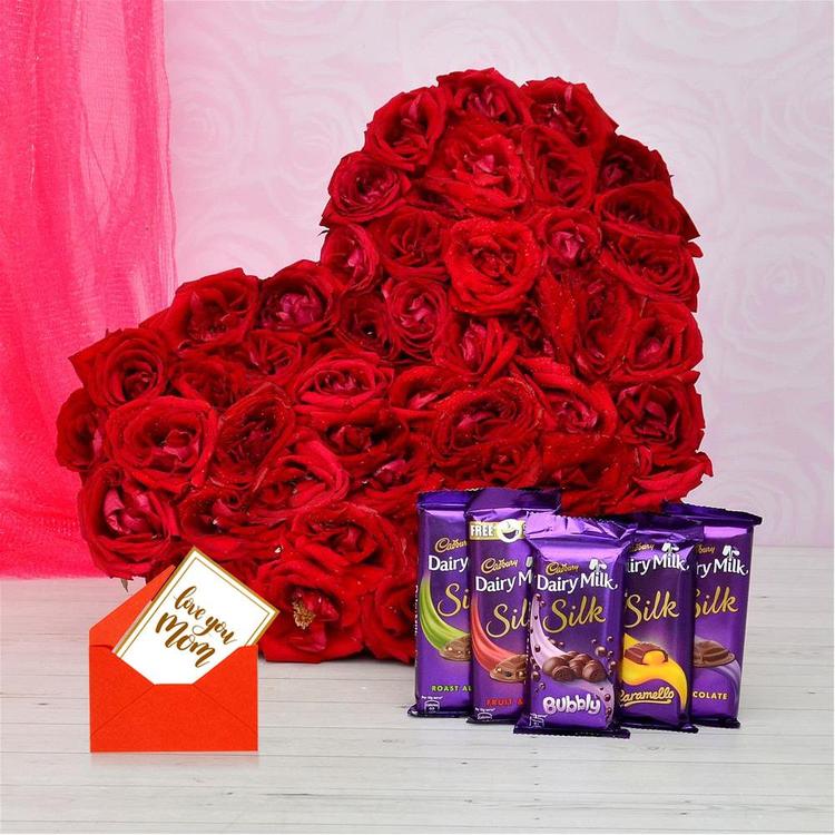 Heart Rose & Chocolate