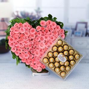 Rose Basket, Ferrero Rocher Rose Basket, Ferrero Rocher