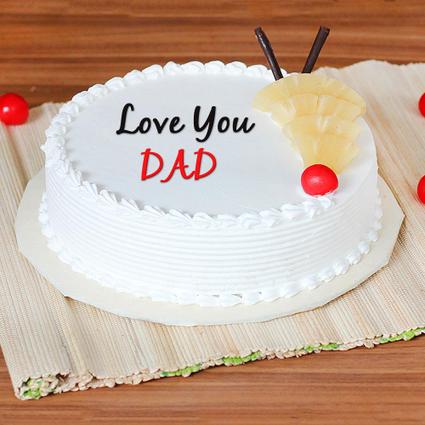 Love You Dad Pineapple Cake