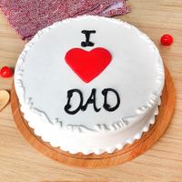 I Love Dad Vanilla Cake 1Kg