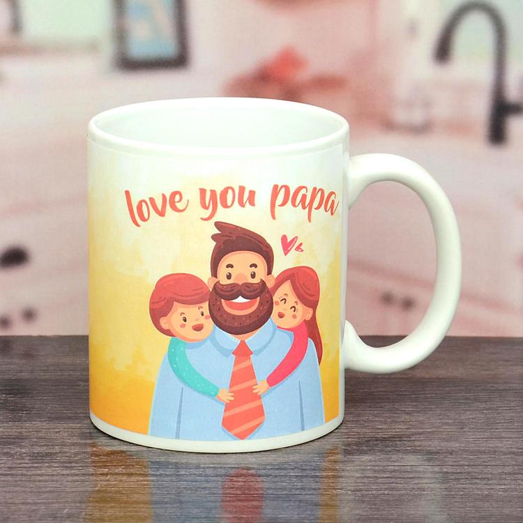 Love You Papa Personalized Mug
