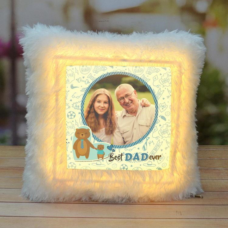 Best Dad Ever LED Pillow