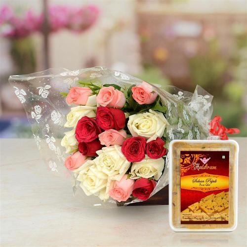 Soan Papri & Rose Bouquet