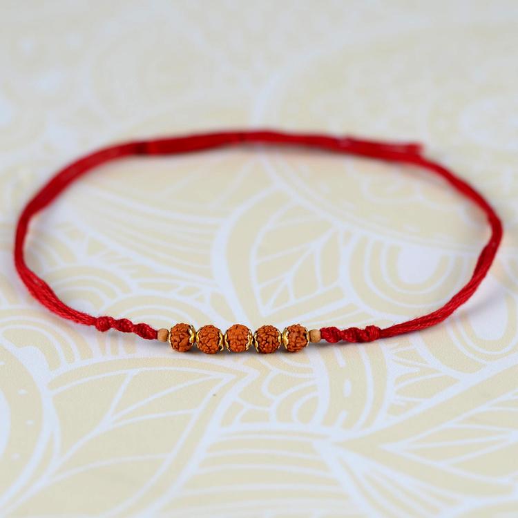 Mini Rudraksh Rakhi-01