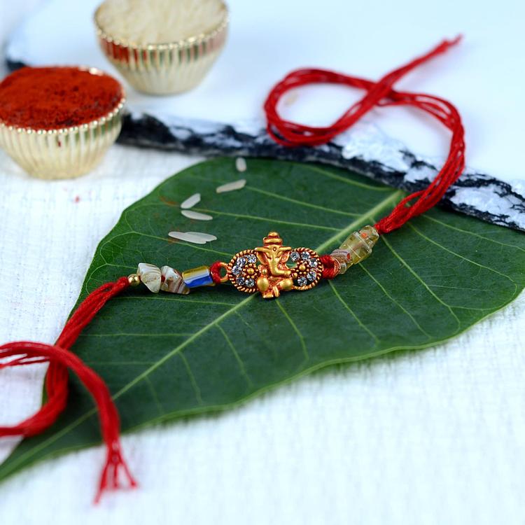 Ganesh Stone Rakhi