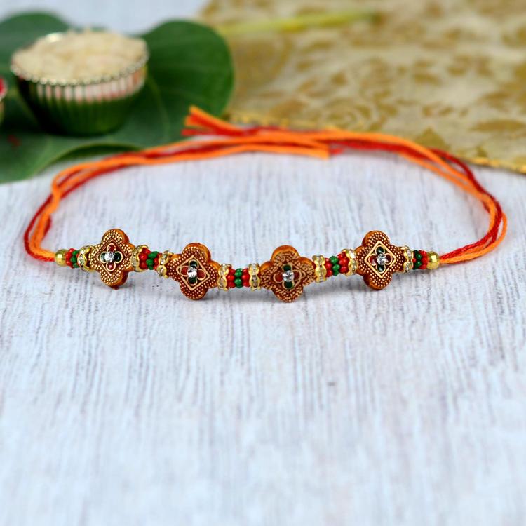 Flower Stone Series Rakhi