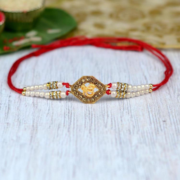 Ik Onkar Metal Beads Rakhi