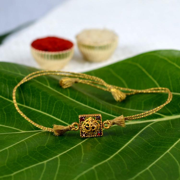 All Gold Om Rakhi
