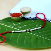 Glossy Beads Extravaganza Rakhi