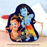 Krishna & Hanuman Balloon Kids Rakhi