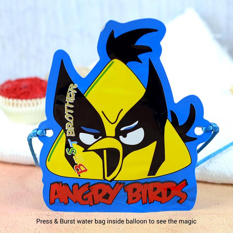 Yellow Angry Birds Kids Rakhi